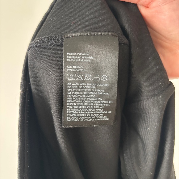 H&M Sport Black Leggings workout pants - Size S | Athleisure Activewear - Picture 6 of 8